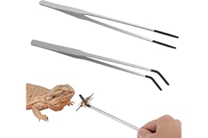 FUNNGY Aquarium Pinzette,2 PCS Aquarium Futter Pinzette 27 cm Aquarium Pinzette Edelstahl Lang Pinzette Edelstahl Lange Futterzange Pinzette Groß für Wasserpflanze Zange Pflanzenpinzette Gartenarbeiten