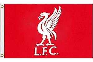 LIVERPOOL F.C. LFC Giant Official Liverpool (2019 Premier League) Crest Flag (100% Polyester & Measures 5ft x 3ft)