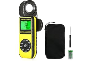 Digital Luxmeter Lichtmessgerät, BTMETER BT-881E Belichtungsmesser 0,01~300,000 Lux/FC Light Meter mit Backlit LCD, Lichtmesser für Fotografie, Pflanzen