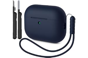 AOTUAO Fodral kompatibelt med AirPods Pro 3, stötsäkert fodral, stötsäkert skyddsfodral i silikon för AirPods Pro 3:e generat