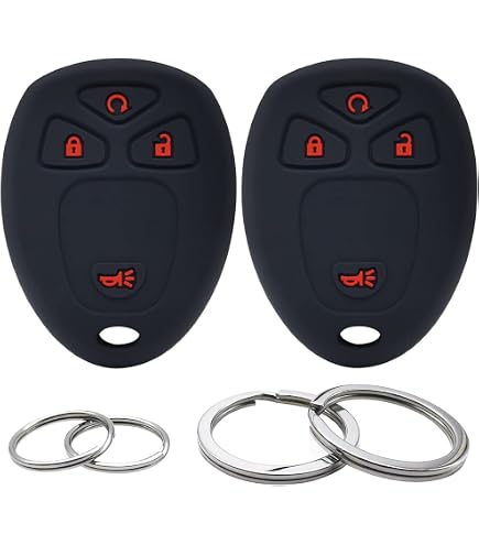 Silicone Key Fob Cover – Protective Skin For Buick, Cadillac, Chevy, GMC, Pontiac, Saturn (2005-2017 Models)