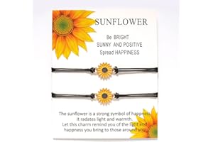 Daterkey Collana Girasole Orecchini Braccialetti Girasole Pendente Catena Collane Accessori Gioielli per le Donne e Ragazze