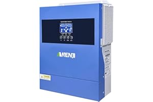Aninerel 4200W Solar Hybrid Wechselrichter 24V netzunabhängiger Reiner Sinus-Wechselrichter DC auf 220V/230V AC mit 100A MPPT Solarregler Max. PV-Eingang 500V,Arbeit mit 24V Lithium Batterien