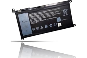 FengWings® WDX0R WDXOR Y3F7Y 11.4V 42Wh Reemplazar por DELL Inspiron 13 5368 5378 7368 Inspiron 15 5565 5567 5568 5578 Vostro 14 5468 5471 15 3580 3581 3584 5568 Latitude 11 3180 3189 3190