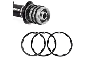 AYNEFY Distanziale Cuscinetto Interno, 3 Pezzi Distanziatore Bicicletta Cuscinetto Interno Bicicletta Guarnizione Disco Distanziatore Bicicletta 1 mm + 1,5 mm + 2 mm