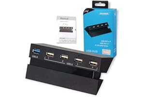 DRAGON SLAY Dobe 2 to 5 USB HUB for PS4 System