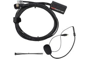 Tangxi Micrófono de manos libres para la radio del coche Yaesu FT-7800 FT-2800 FT-8800 FT-8900 6 Pin