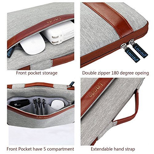 Lacdo 15.6 Zoll Wasserdichte Laptop Sleeve H¨¹llen Notebook Tasche f¨¹r Acer Aspire,Asus F555LA-AB31,Protective 15.6″ Ultrabook Toshiba Satellite, Dell Inspiron, Acer Aspire, HP Pavilion, Chromebook,Braun - 5