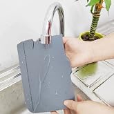 BUFFER&reg; Lavabo İ&ccedil;in Silikon Esnek Mat Musluk Sapı Damlama Tutucu Raf Mutfak Tezgahı Sı&ccedil;rama Koruma