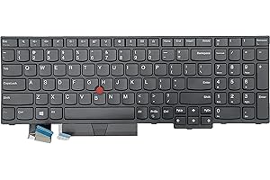 KBRPARTS Replacement Keyboard for Lenovo Thinkpad E590 E580 T590 E585, Thinkpad P52 P72 P53 P73 Series Laptop US Layout (Without Backlit)