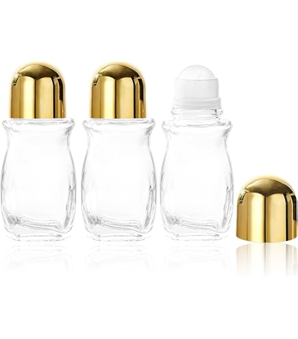 2 Stück 50 Ml Glas-Rollerflaschen – Leer, Für ätherische Öle, Parfüm & DIY-Kosmetik