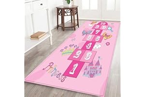 URMAGIC Tapis de marelle de Jeu, antidérapant 60X180cm, pour Chambre d'enfants, Doux2, Lavable, Cadeau éducatif pour Fille/garçon