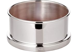 Edzard sottobottiglia Derby, Altamente Placcato in Argento, Base in Legno, Diametro 10 cm