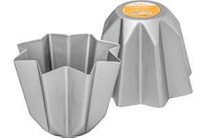 Decora 0062689 Stampo Pandoro in Alluminio Anodizzato, 1 Kg, Argento