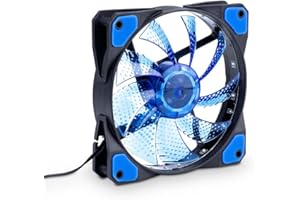 Akyga AW-12C-BL 15 LED Ventilateur pour boîtier PC Molex 12 V Bleu 120 mm