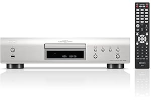 DENON DCD-900NE - Reproductor de CD Hi-Fi (soporta CD, CD-R/RW, MP3, WMA y USB), Color Plateado