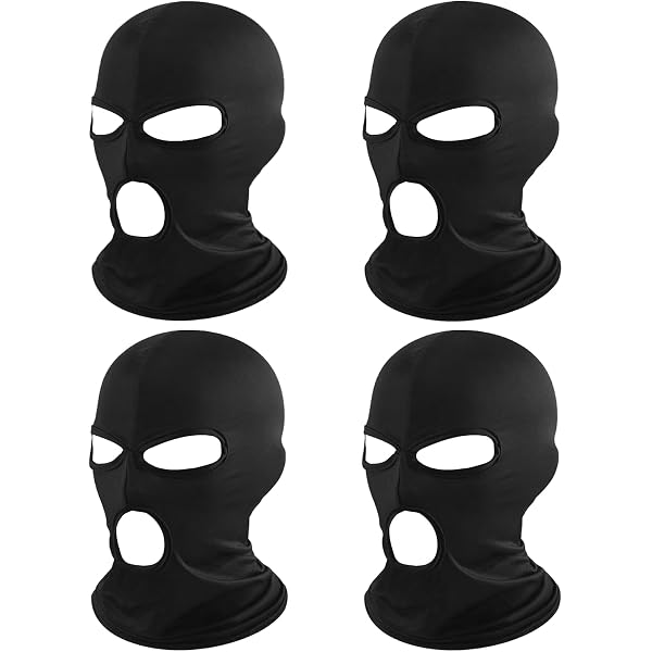 2 Cagoules Moto Ski 2 Trous - Tour De Cou Fibres De Lait, Protection UV Et Froid, Taille Unique