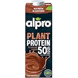 ALPRO Protein 50g, Bevanda Liquida alla Soia,al gusto CIOCCOLATO, 100% vegetale con vitamine B2, B12 e D, 1L
