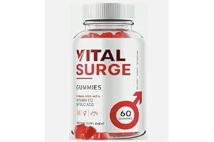Vital Surge Gummies – Energy, Vitality & Stamina Support, Vegan, Natural Formula, 60 Gummies, Slim Warriors