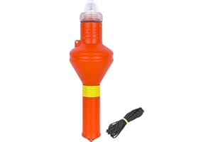 GATE 14 Brilla Luminosa Flotante para Salvavidas anular con Encendido automático para vuelco.