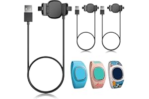 KUAGUOZHE 3 Pack Compatible with Disney-Magic Band Plus Charger, 3.3ft Replacement Charger Only Compatible with Disney-Magic Band+, Black