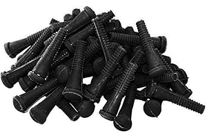 Easy Media 30 Dita Nere in caucciu di Ricambio per Macchina spiumatrice ditoni per spenna polli, Galline, Anatre