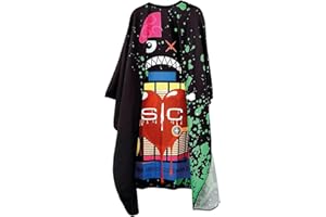 STYLECRAFT Mantella Parrucchiere | Mantella Barbiere Taglio Capelli| Multicolore | Chiusura Regolabile | Antistatica e Resistente all’Acqua| Poliestere 100% | Asciugatura Rapida | 146x 140 cm