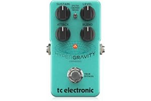 TC Electronic HYPERGRAVITY COMPRESSOR Exceptional Multiband Compression Pedal with Vintage Compressor Mode and Built-In TonePrints*, Compatible with PC and Mac