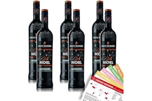 ‎VINOX Michel Schneider Glühwein Rot, alkoholfrei, sortenreines Weinpaket + VINOX Winecards (6x0,75l)