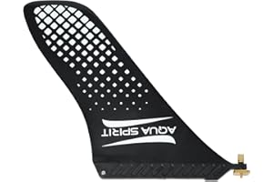 Aqua Spirit SUP Ersatz Gerade Finne (US Fin), Abnehmbare Aufblasbare Paddle Board Flosse Leicht Langlebig Geeignet für Barracuda 2022