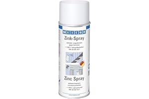 WEICON Zink-Spray 400 ml, Rostschutzfarbe für alle Metalle, Korrosionsschutz, Farbe: leicht angewitterte Feuerverzinkung