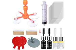 Aimisite Glass Scratch Repair Kit, 22Pcs Windscreen Repair Kit Car Windscreen Crack Repair Kit