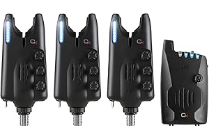 JRC Radar CX Sets Set 3+1 Blue Détecteur de Touche Pêche Carpe Indicateur Alarme Sonore Lumineux Carnassier