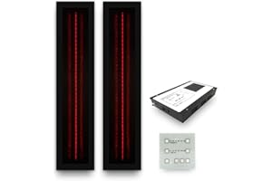 ‎ARTVION arvion | Infrarotstrahler Sauna RotLicht Frame Black Set-2 (2 x 500 W)