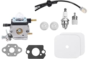 DUAO Kit Carburateur avec Filtre une Air pour Moteur Mantis une 2 Temps 7222 7222E 7222M 7225 7230 7234 7240 7920 7924 Motoculteur/Cultivateur, Argent