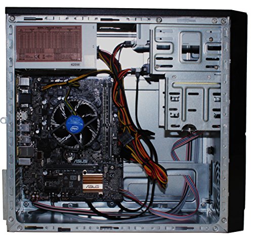 SNOGARD High Power Office & Multimedia PC | Intel Core Pentium G4400 Skylake | 8GB DDR4-RAM | 240GB SSD | Intel Grafik | DVD Brenner | 6+ USB | Silent Business Multimedia Computer - 2