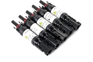 Cozyel 5X Solar PV Solardiodenstecker Solardiode Stecker Eingebaute Diode, 10A/15A/20A DC1000V Männlich/Weiblich wasserdichte Photovoltaik-Steckverbinder Solar Panel Kabel Anschlüsse Stecker (20A)