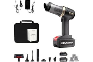 HOMEOFFICE+ DIABLOW leistungsstarker Mini-Staubsauger für Auto Zuhause und Büro Kompakter Handstaubsauger mit starker Saugleistung 2 Geschwindigkeitsstufen und Zwei herausnehmbaren.