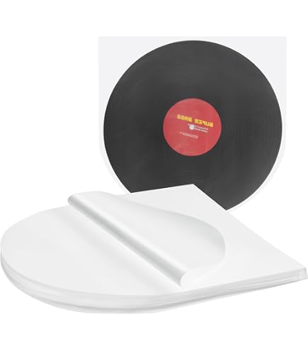 Pochettes Intérieures Pour Vinyles - Lot De 50 Housses Antistatiques à Fond Rond, Protection Contre Poussière & Rayures