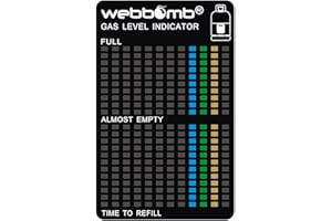WEBBOMB® GASSTAND ANZEIGER Gas Grill Flasche Gasanzeiger Level Indikator Füllstandanzeiger Camping