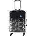 Tramp & Badger Swisslite 20-Inch Hard Sided Printed Polycarbonate Cabin Luggage Trolley Bag (Color - Charcoal)