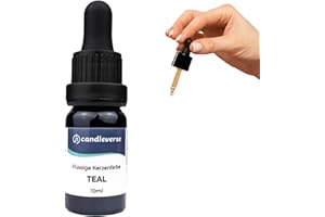 Candleverse Premium Flüssige Kerzenfarbe Teal | Hochkonzentrierte Farbe für DIY Kerzenherstellung | 10ml Flasche