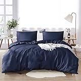 RUIKASI Non-Iron Duvet Covers King Size 3 PCS Zip Fastening Bedding Set with Smooth Velvet Feeling Fluffy and Soft for Sleepi