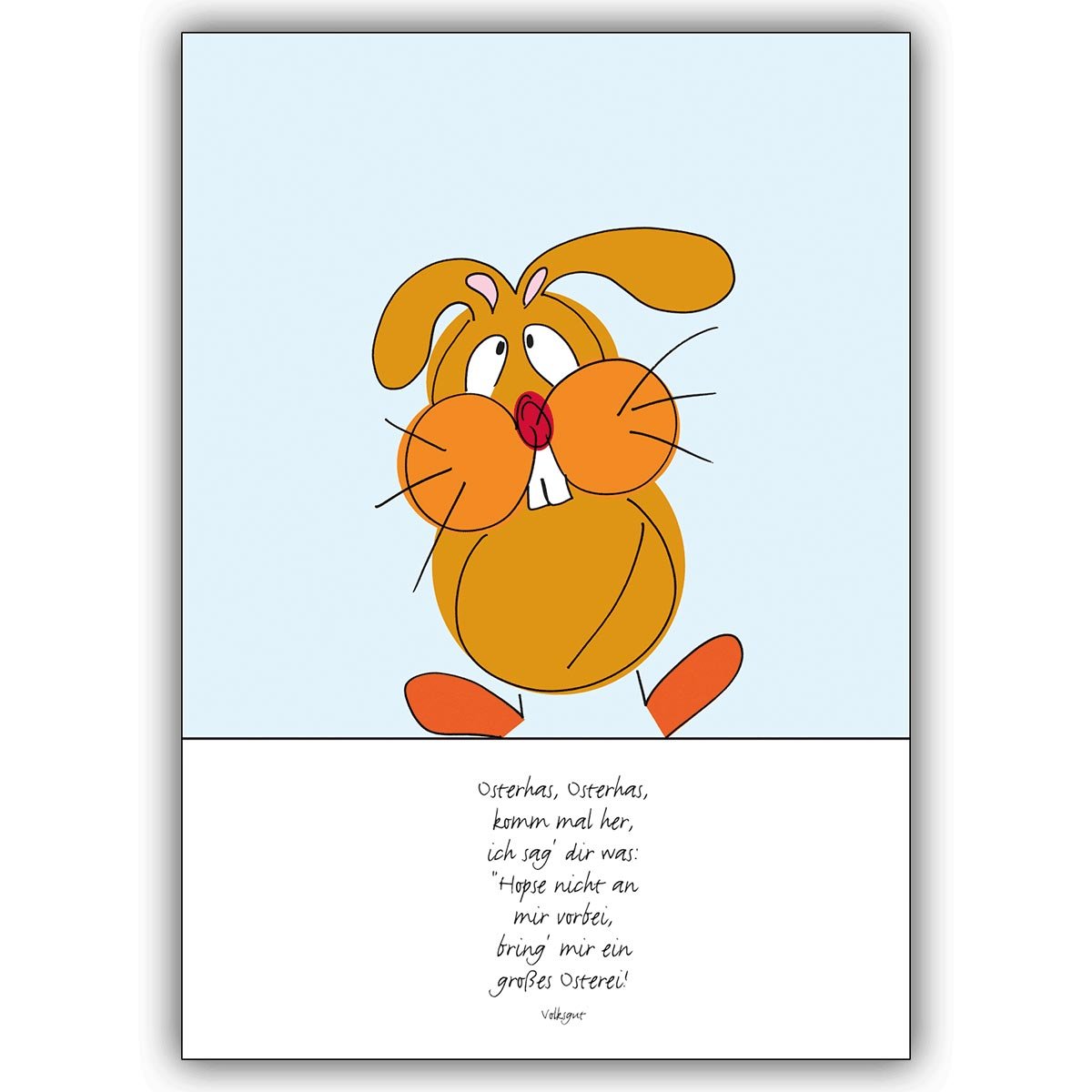 77 Osterkarte Osterspruch