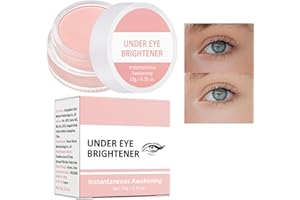 JINYUE Under Eye Brightener,Elf Concealer,E-lf Under E-ye Brightener,Pink Powder Under Eye,Elf Colour Corrector Peach,Completely Covers Dark Circles 10g