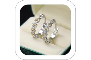 JMWEDIA deals of the day clearance prime sale Flower Stud Earrings 925 Sterling Silver Plumeria Earrings for Women Hypoallergenic Cubic Zircon Cute Flower Stud Earrings Jewelry Gifts for Birthday Christmas