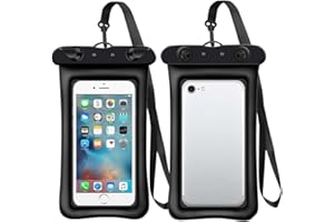 JARAGAR wasserdichte Handyhülle, 2 Pack Schwimmende wasserdichte Tasche mit Halsband, Unterwasser Handyhülle für iPhone Samsung Galaxy