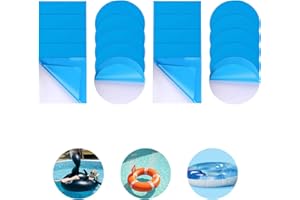 SHPUJUN 20 StüCk Poolflicken Selbstklebend Unterwasser,PVC Pool Flicken,Pool Reparaturset,für Reparatur Leck Wasserbett, Aufblasbaren Sofas/Pools,Klebeband Selbstklebende (10 Kreise+10 Quadrate)