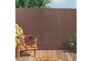 Cañizo PVC Simple Cara plasticane marrón nortene