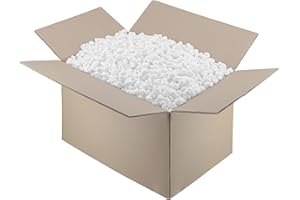 IMBALLAGGI 2000 - Patatine Polistirolo, 100 Litri in Scatola Trasloco Cartone 60x40x40, Chips Polistirolo Espanso Antistatico a E per Imbottitura Imballaggio per Spedizioni in Scatolone per Trasloco